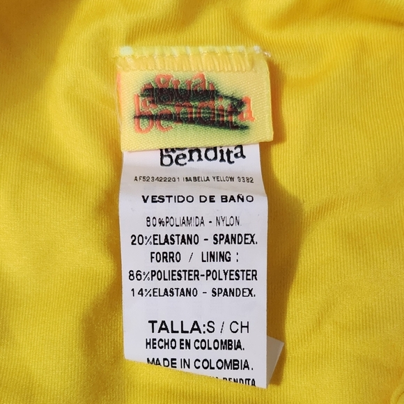 New!Agua Bendita Isabella Bikini Bottom Yellow - Picture 13 of 14